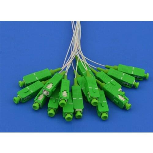 10 PCS 1*16 FTTH Fiber Optic PLC Splitter, mini Steel Tube type, with SC/APC connectors, 0.9mm, 1M or 1.5M Length