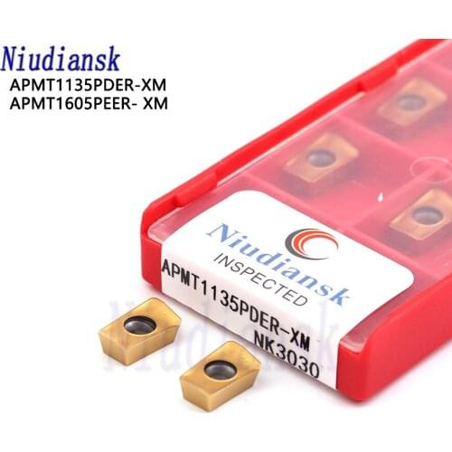 10PCS APMT1135PDER-XM APMT1605PEER-XM NK3030 Turning Tool Carbide Inserts CNC Face Mill Lathe Milling Tools Cutter Milling Tools