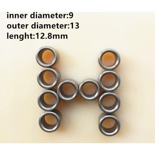 10pcs/lot Inner Diameter 9mm Outer Diameter 13mm Lenght 12.8mm Iron Base Powder Metallurgy Shaft Sleeve