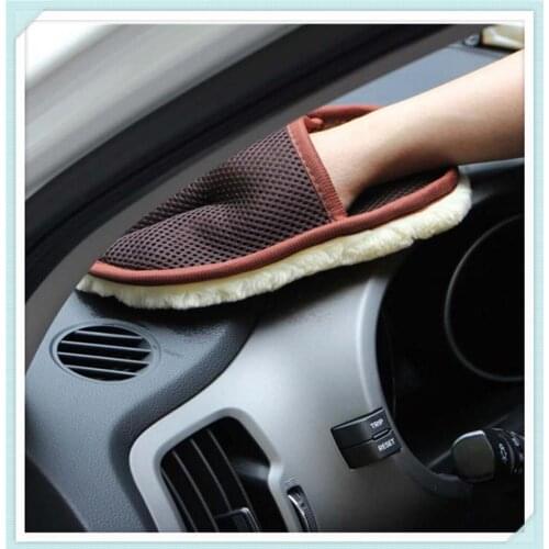 2021 Car Styling Wool Soft Wash Cleaning Glove Accessories for lada-SAMARA Saloon 21099 2115 VOLUMES SAMARA FORMA DIVA SAGONA