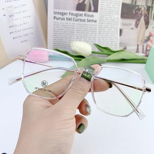 46984 titanium Round Glasses Frame Men Women Optical Fashion Computer EyeGlasses