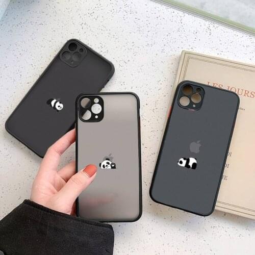 Phone Case For iPhone 12 11 Mini Pro XR XS Max 7 8 Plus X Off Panda Cat Dinosaur Matte transparent cover