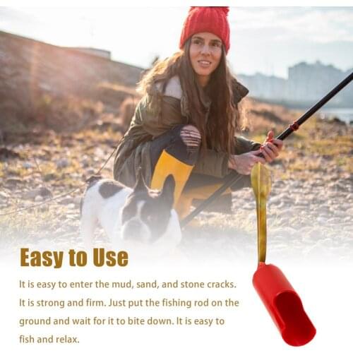 32cm Fishing Rod Holder V-shaped Water Outlet Foldable Detachable Portable Tackle Fort Fishing Gear Fishing Rod Accessories