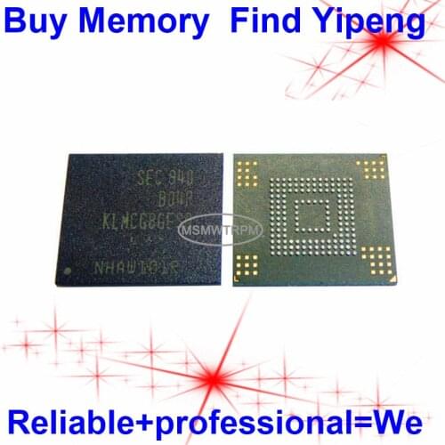 KLMCG8GESD-B04P BGA153Ball EMMC 64GB Mobilephone Memory New original and Second-hand Soldered Balls Tested OK