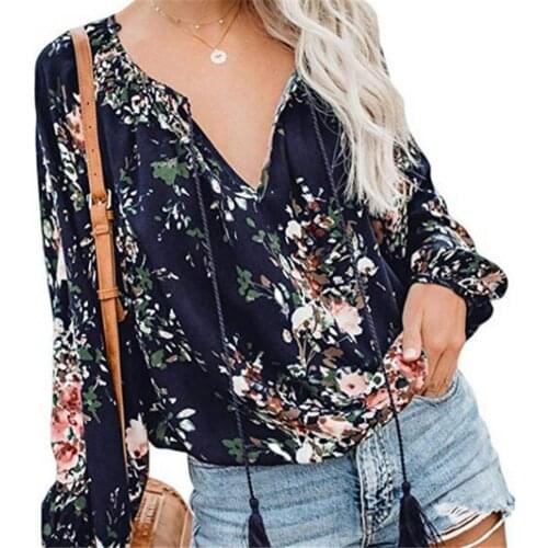 T-shirts Top T Shirt Ladies Womens Graphic Female Tee T-Shirt V Neck Good Workmanship Loose V Neck Floral Women Top Blouse Shirt