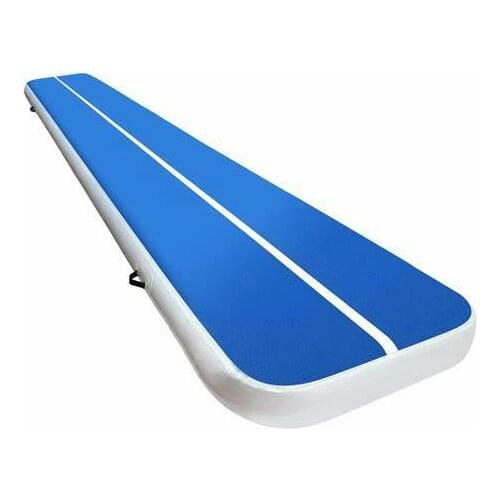 5M Free Shipping Free Pump Inflatable Airtrack Blue Color Gymnastics Mats For Training Bouncing Mat/Tumble Track Air Floor