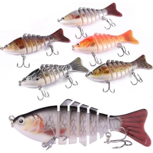 Fising Sinking Wobblers Fishing Lures 10cm 16g 6 Multi Jointed Swimbait Hard Artificial Bait Pike/Bass Fishing Lure Crankbait