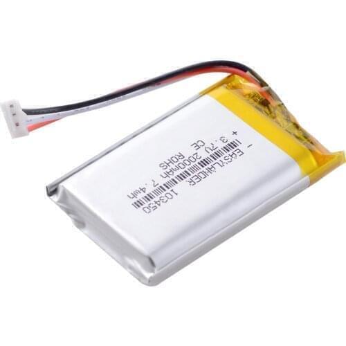 JST 2.0 mm 3pin 103450 3.7V 2000mAh Lipo Battery Replacement li-ion Lipo cells Lithium Li-Po Polymer Rechargeable Battery For Bl