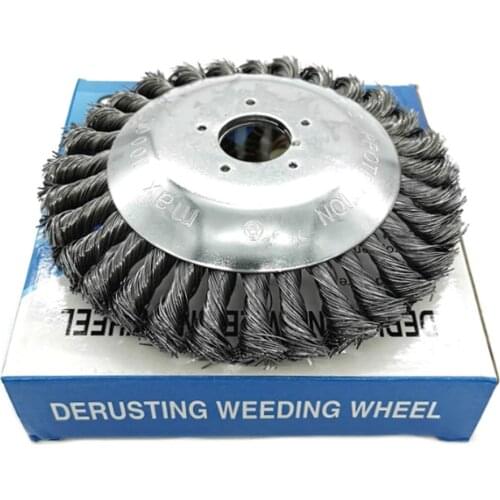 Indestructible Trimmer Garden Grass Trimmer Head Weed Brush Steel Wire Wheel 6/8 Inch Power Tool Accessories