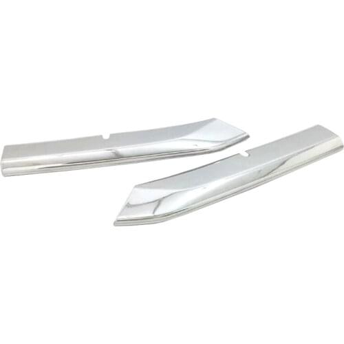 NEW-2Pcs ABS Chrome Front Grill Cover Trims Strip Sticker Accessories for Mazda CX-3 CX3 2015 2016 2017 2018 Car Styling Accesso