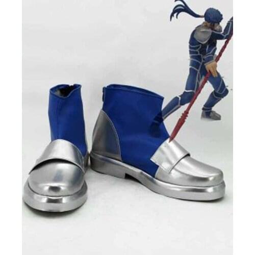 Fate Stay Night Cosplay Lancer Cosplay Boots Shoes Anime Party Cosplay Boots Custom Made Men Shoes