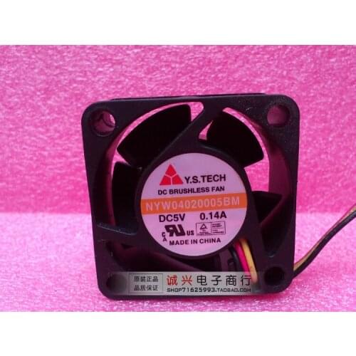 For y.s.tech nyw04020005bm 4020 5v 0.14a cooling fan
