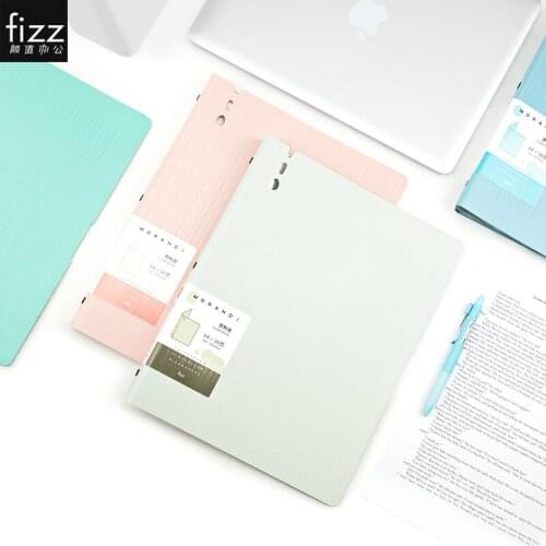 Fizz A4 Morandi File Bag 30/40 Pages Organizer Data Book Document Large Capacity Holder Office Stationery папка для документов