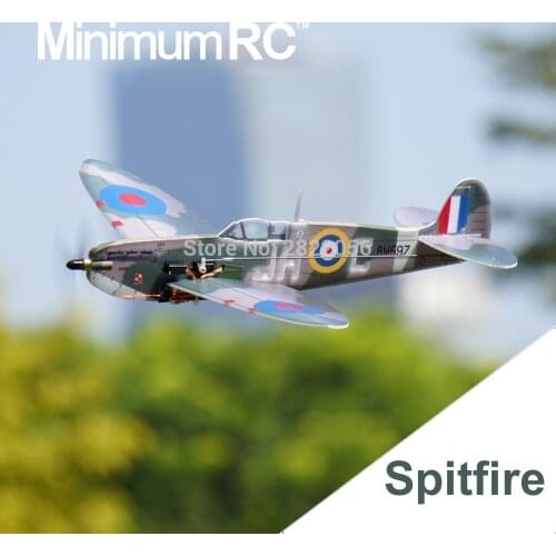 MinimumRC Spitfire 360mm Wingspan 4 Channel Trainer Fixed-wing RC Airplane Outdoor Toys For Children Kids Gifts