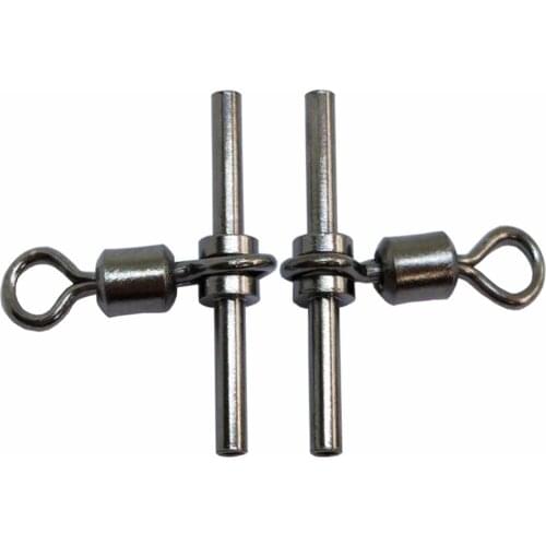 10/20 pieces/lot Cross-line Brass Head and Tuoe Fishing Swivels Sleeves Rolling Swivels Fishing Accessories Pesca Emerillon