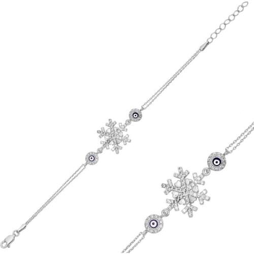 Silverlina Silver The Genres Change Snowflake lady bracelet