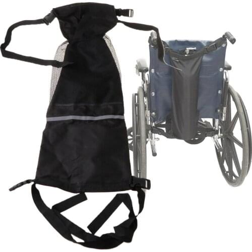 Wheelchair Oxygen Cylinder Bag Universal Wheel Chair Oxygen Tank Oxford Cloth Storage Pouch with Reflective Stripe