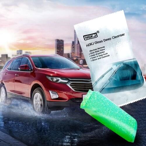 Universal Car Scratch Crack Remover Liquid Sponge Auto Glass Windscreen Deep Cleaning Sponge Glass Remove Oil Film Cleaner