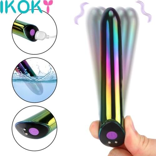 IKOKY Vaginal G Spot Powerful Bullet Vibrator Clitoral Stimulator 10 Frequency Sex Toys for Women Female Masturbator