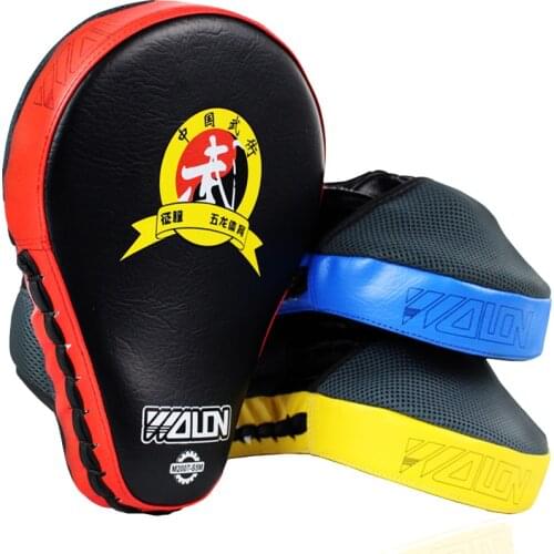 Wolon 2 Pieces/Lot Sparring Boxing MMA Muay Thai Pads Focus Mitts Strike Martial Arts Training Punch Hand Target Gear DEO