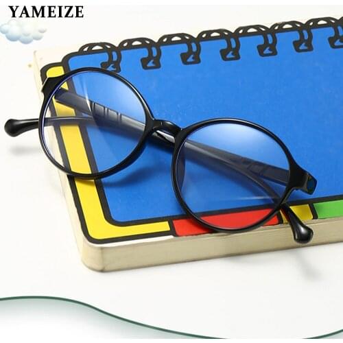 YAMEIZE Kids Anti Blue Light Blocking Glasses Children Optical Eyeglasses Round Frame Computer Glasses Transparent Lens Eyewear