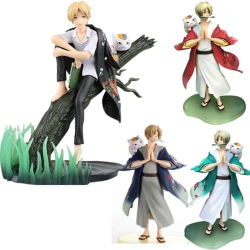 Japanese Anime Book of Friends Natsume Yuujinchou Little Fox Takashi Natsume PVC Action Figure Toy Collectible Model Doll Gifts