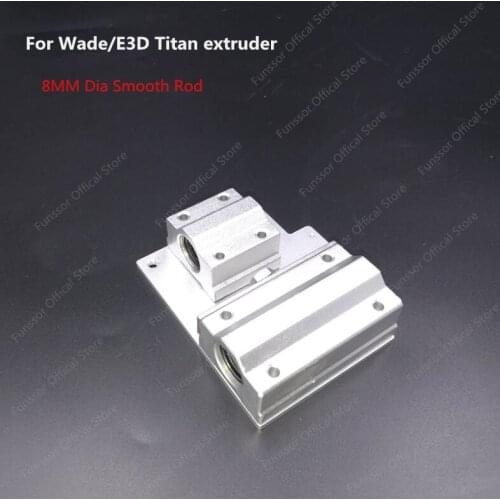 Funssor Reprap Prusa i3 3D printer parts X axis Metal exturder carriage aluminum alloy for wade/titan extruder
