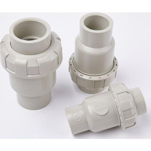 UPVC Check Valve, Ball-Type Control Devices, Single Union Ball Check Valve, Socket Plastic check valve 1 Pcs