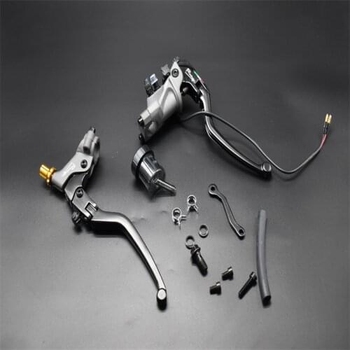 19RCS Universal Piston Radial Motorcycle Cable Brake Master Pump Cylinder Lever assembly Handle Adjustable Hydraulic clutch