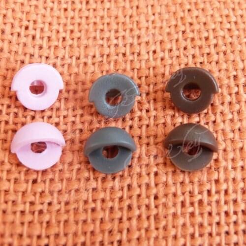 500pcs/lot ---fit for 10mm toy eyes eyelids for doll accessories--- pink/brown/gray --color option