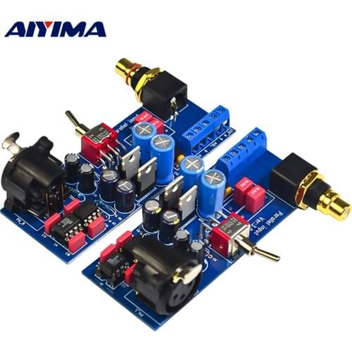 AIYIMA SSM2141 Balanced XLR Signal to Unbalanced RCA Single-ended Power Amplifier 5534 OP AMP For Audio Sound Amplifiers