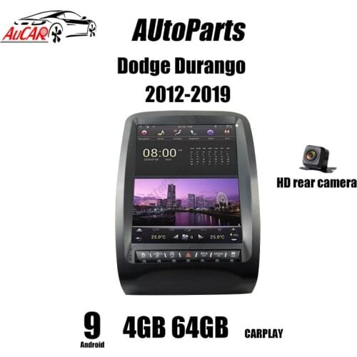 KUKUZ 12.1" Tesla style Android 9.0 Car DVD Multimedia Car Radio For Dodge Durango 2012-2019 GPS Navigation Stereo Head Unit IPS
