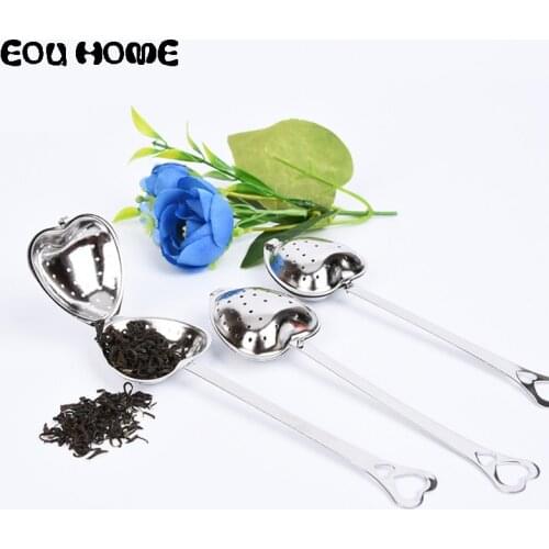 1 Pce Stainless Steel Practical Heart Shape Sloth Tea Infusers Spoon Strainer Steeper Handle Shower Table Tool Tea Accessories