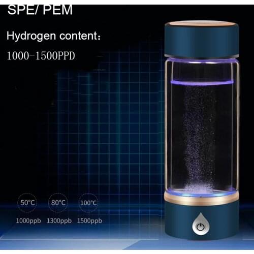 SPE/ PEM Rich Hydrogen Water Generator Electrolysis Energy Hydrogen-rich Antioxidant ORP H2 Water Ionizer PP Healthy Bottle cup