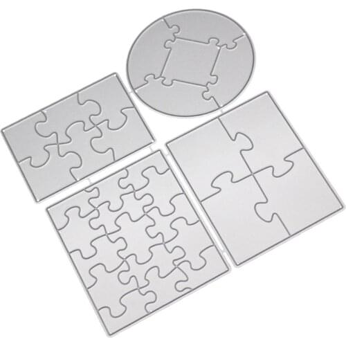 New Puzzle Metal Cutting Dies Stencil For DIY Scrapbooking Paper Card Embossing Craft Decor