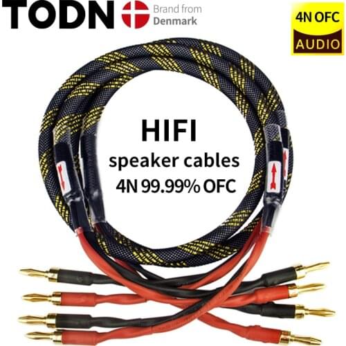 Canare L-4S8F one Pair oxygen-free copper audio speaker cable HI-FI high-end amplifier speaker cable Banana head cable