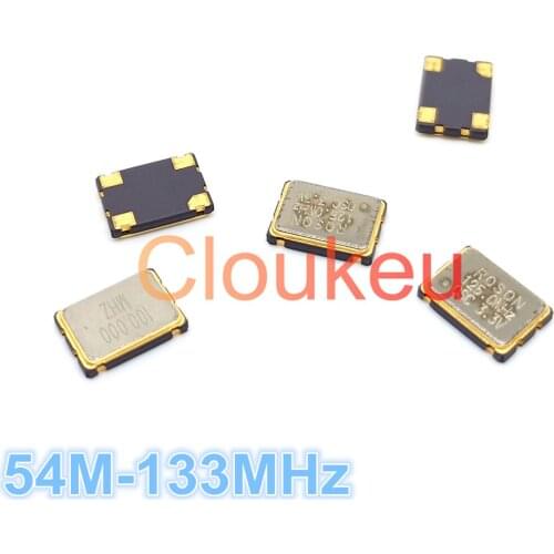 7050 5*7mm 5070 Oscillator Crystal 54M 60M 65M 66M 70M 72M 75M 80M 100M 106.25M 125M 133MHz