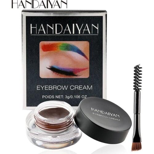 Eyes Makeup Eyebrow Enhancer Cream Cake Makeup Eye Brow Colorful Tint Kit with Brows Brush maquiagem Long-lasting Eyebrow Powder