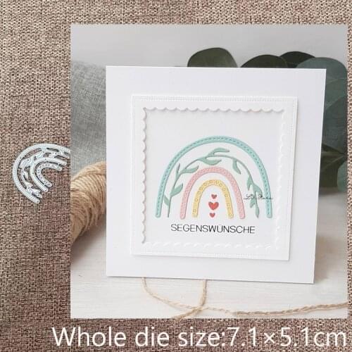 New Design Craft Metal stencil mold Cutting Dies Rainbow leaves decoration scrapbook die cuts Album Paper Card Craft Embossing