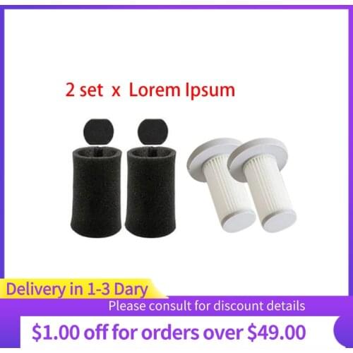 Handheld Vacuum Cleaner Hepa Filter Sponge Filter Kit for Xiaomi Deerma DX700 Vacuum Spare Parts Accessories-2 Set