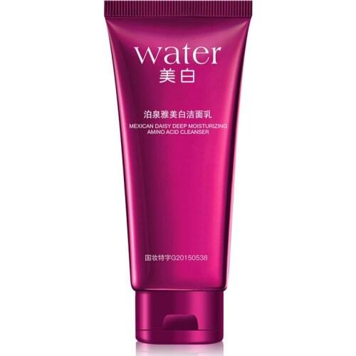 BIOAQUA Mexican Daisy Whitening Facial Cleanser Moisturizing Oil Control Foaming Face Cleanser Natural Plant Extract 100g