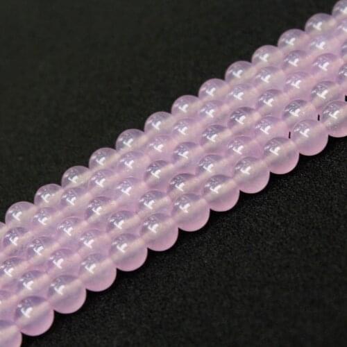 Wholesale Dye Color Violet Natural White Stone Beads For Jewelry Making DIY Bracelet Necklace 4 mm 6 mm 8 mm 10 mm 12 mm 15
