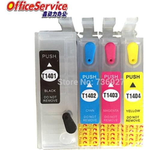 Refillable ink cartridge T1401 for Epson TX560WD NX635 TX525FW TX620FWD Workforce 60/525/545/625/630/633/645/840 printer