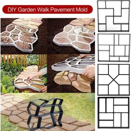 DIY Plastic Path Maker Mold Manually Paving Cement Brick Stone Road Paving Mold Concrete Molds Tool for Garden Paving Accessory