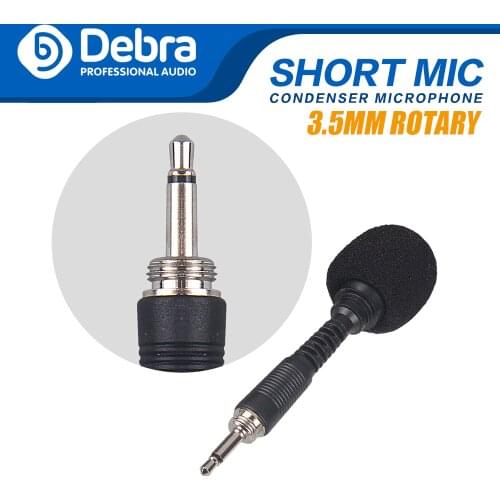 Debra Mini Portable Condenser Mic Wired Microphone For Smartphone Recording ,DSLR Camera Interview
