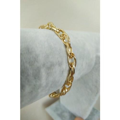 Gold Plated Chain Bracelets Bangles