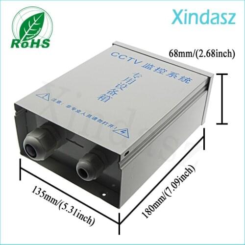 XDM05-20) 180*135*68mm Security Distribution Box Regulated Power Supply Box Distributed for CCTV Security Camera Free Shipping