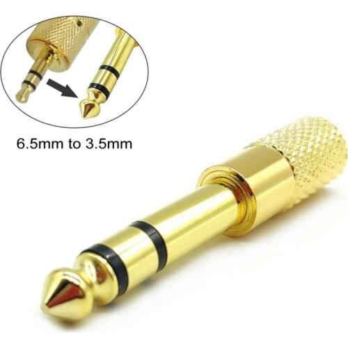 6.35mm Male Plug Jack to 3.5mm Female Connector Headphone Amplifier Audio Adapter Microphone AUX 6.35mm Converters