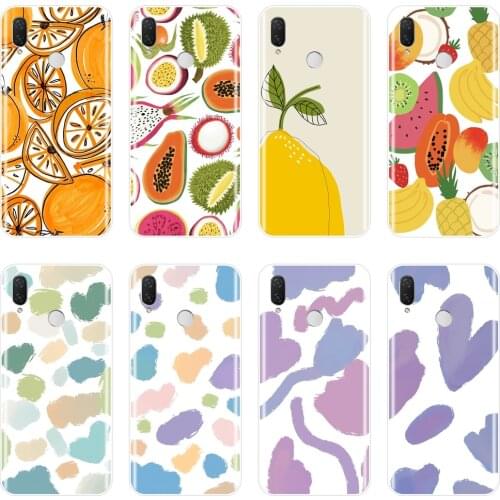 Phone Case Silicone For Huawei Nova Smart Lite 2017 Heart Fruits Soft Back Cover For Huawei Nova 5 4 4E 3 3I 3E 2i 2 Lite Plus