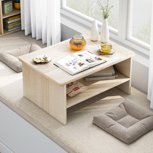 Nordic Bay Window Small Tea Home Simple Window Sill Sitting on The Ground Small Table Balcony Japanese Tatami Table Kang Table